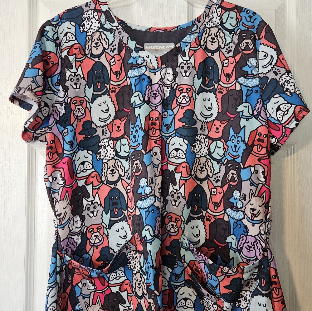 Womens Sketchers Scrub Top